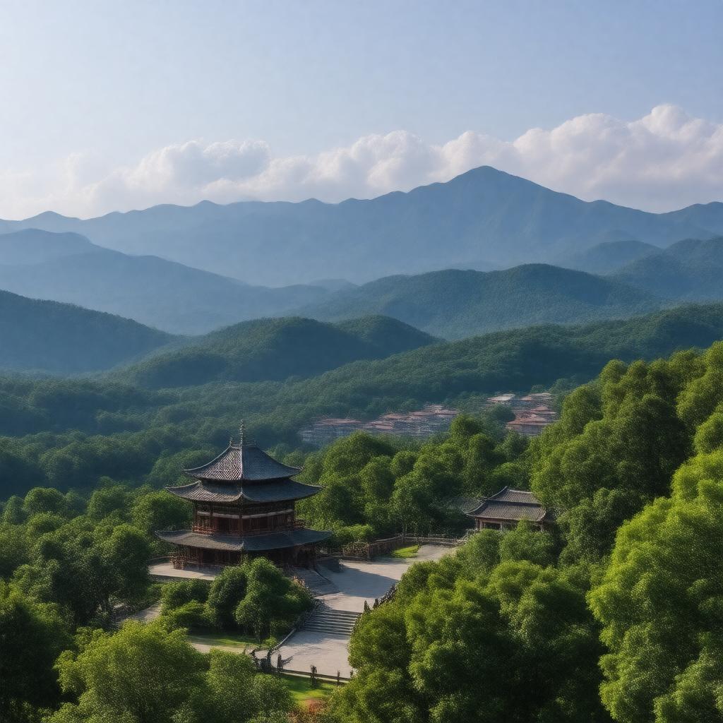 AI-created image of Purple Mountain