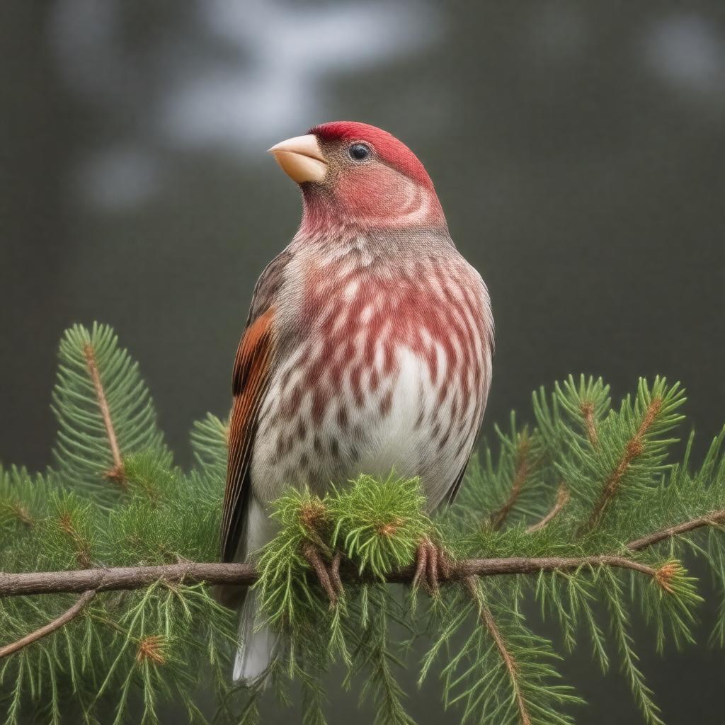 AI-created image of Purple finch