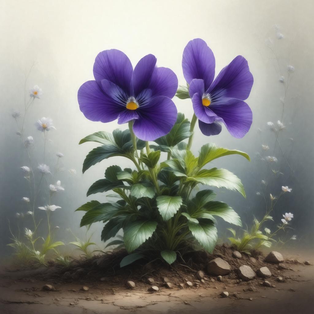 Click to view larger image AI-created image of Purple violet