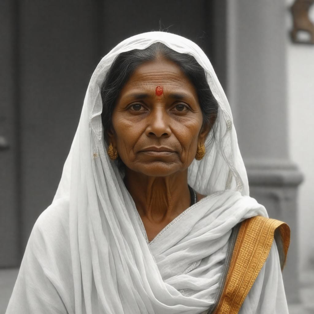 Click to view larger image AI-created image of Putlibai Gandhi