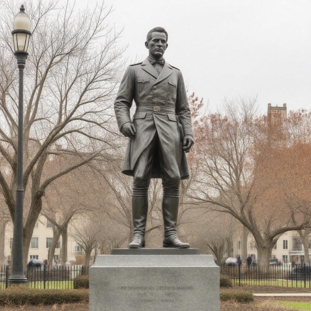 Click to view larger image AI-created image of Putnam Statue, Brooklyn, Connecticut