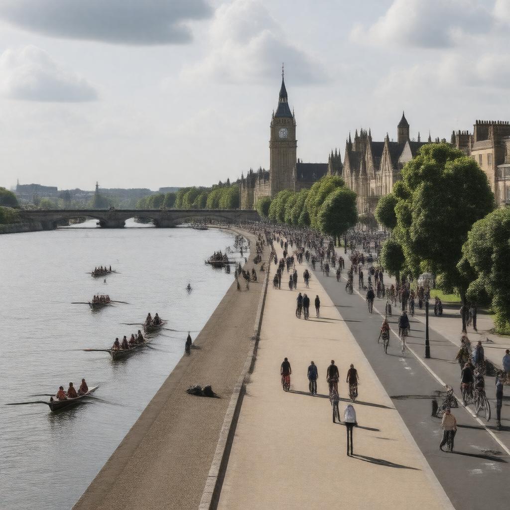 AI-created image of Putney Embankment