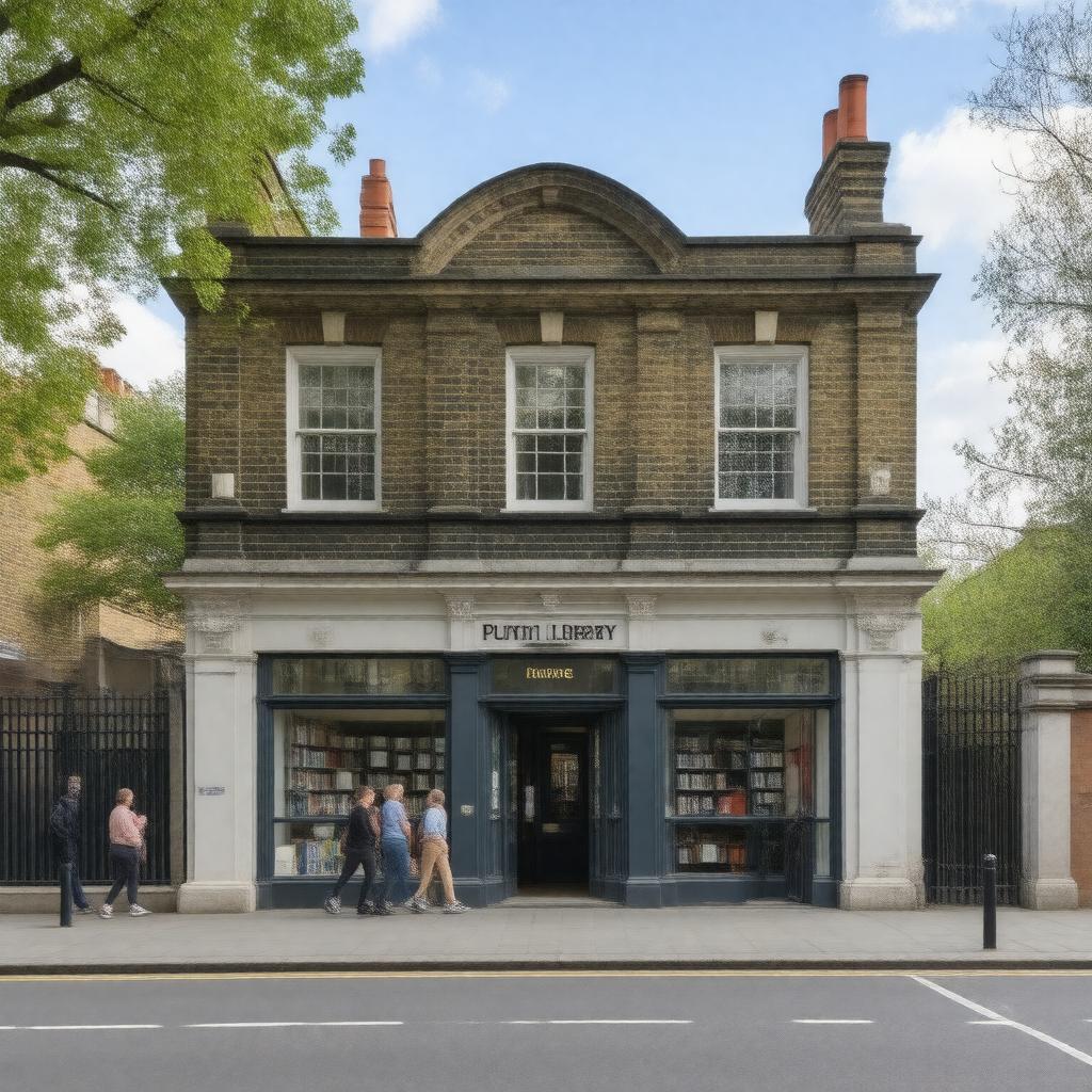 Click to view larger image AI-created image of Putney Library