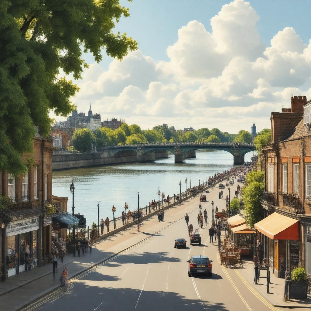 AI-created image of Putney, London, England
