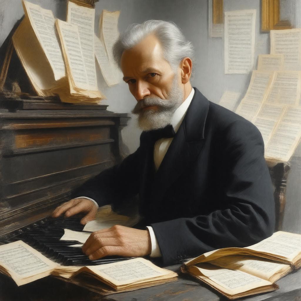 AI-created image of Pyotr Ilyich Tchaikovsky