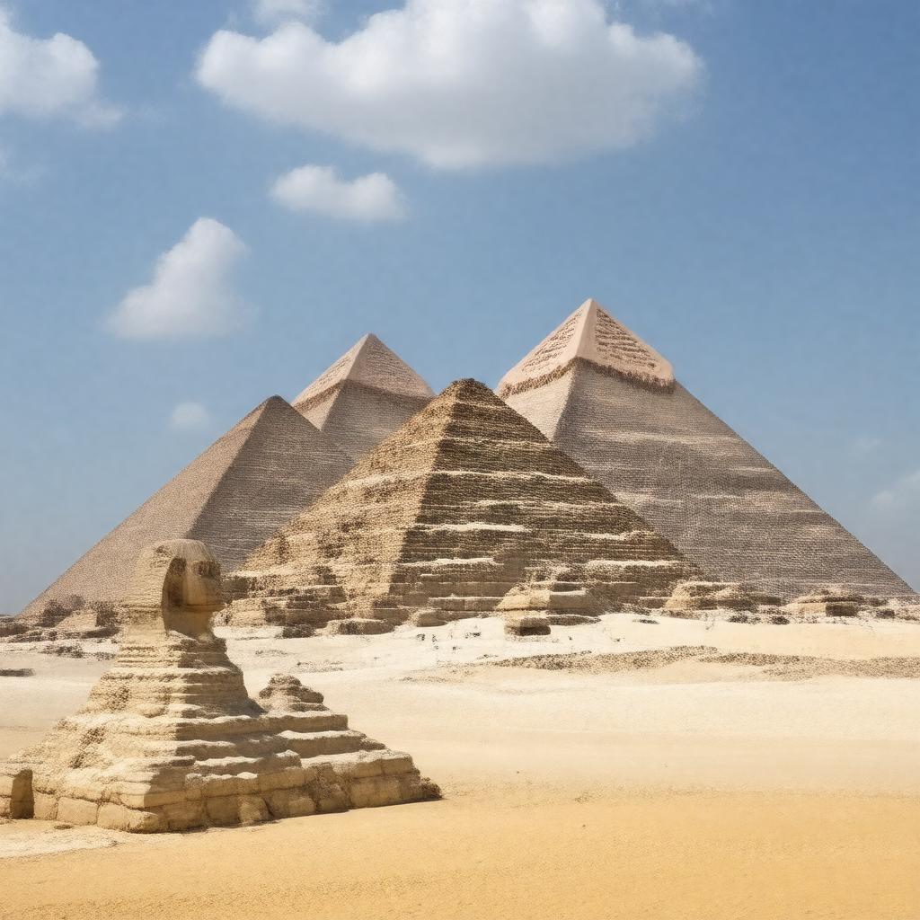 AI-created image of Pyramids of Giza