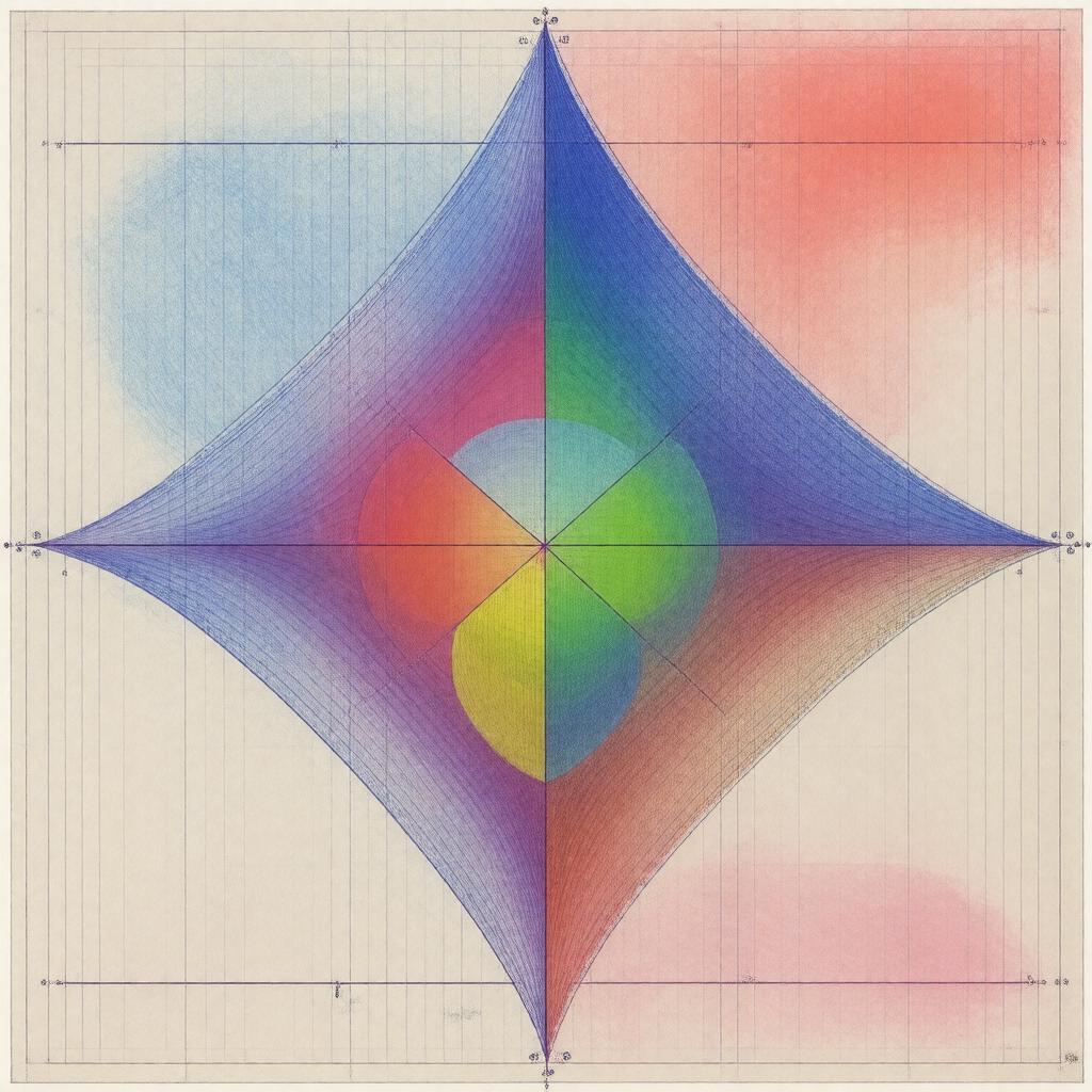 AI-created image of Pythagorean theorem (generalized)