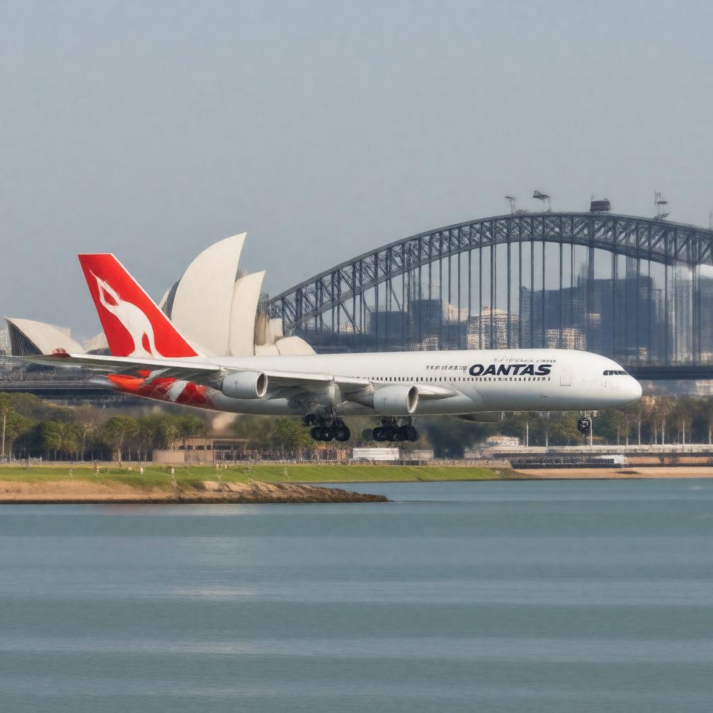 AI-created image of Qantas