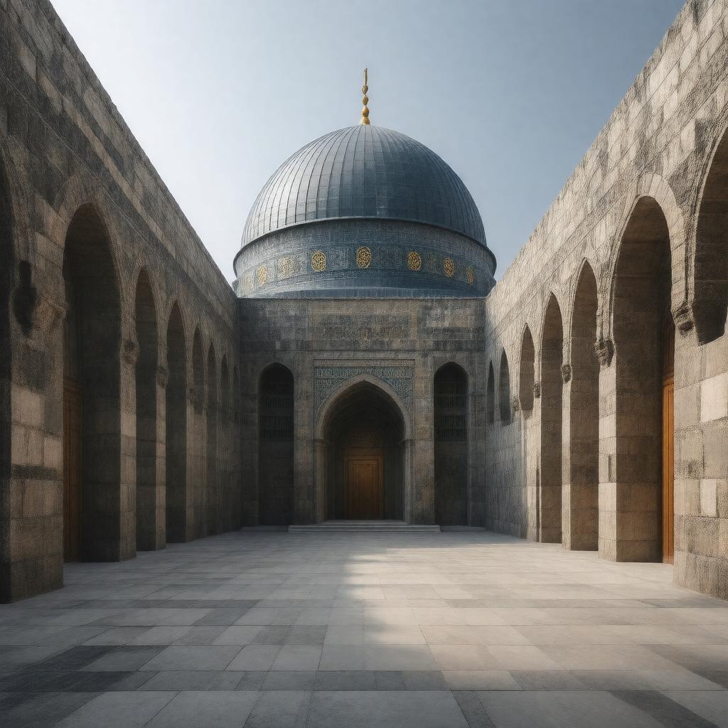 Click to view larger image AI-created image of Qibli Mosque