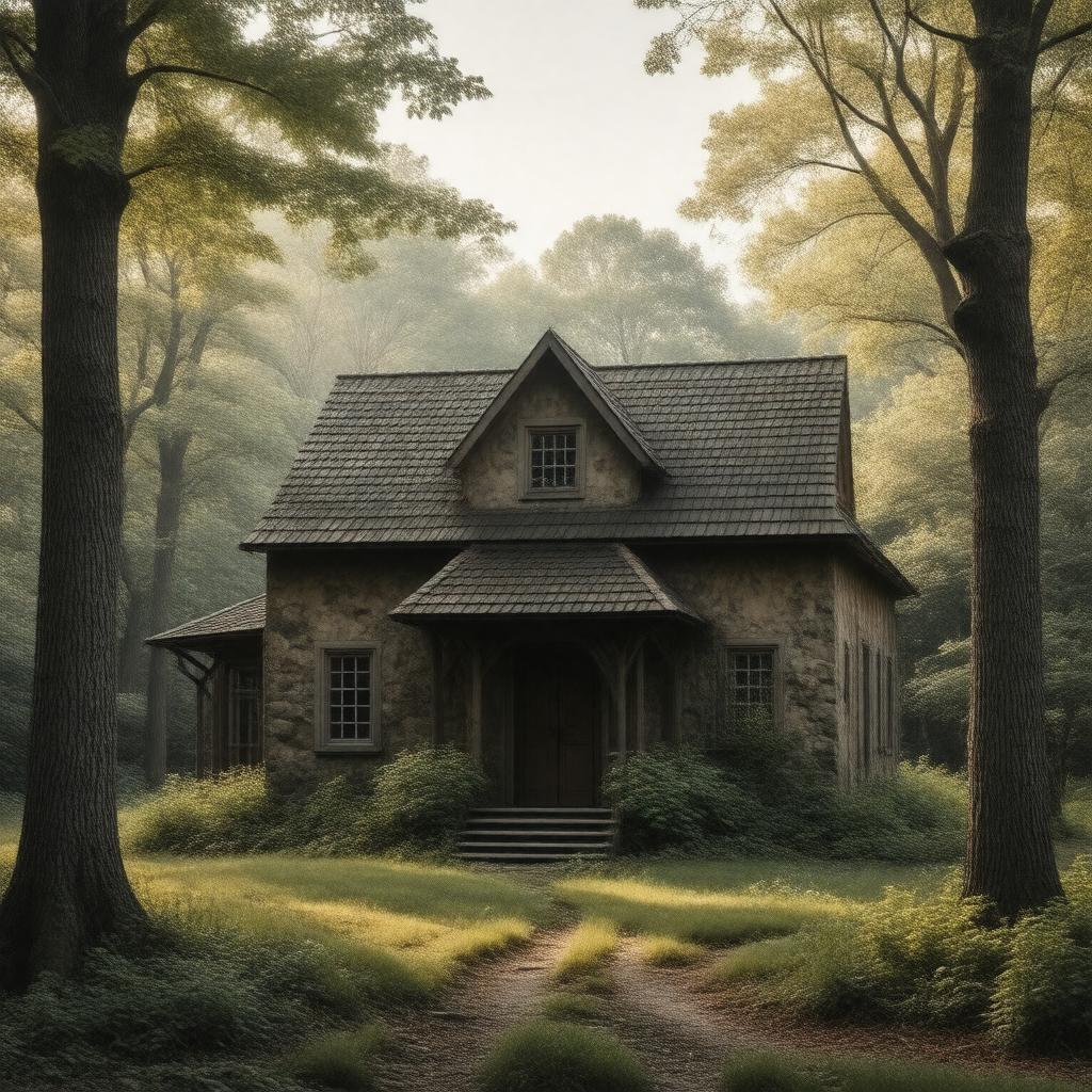 AI-created image of Quaker Meeting House