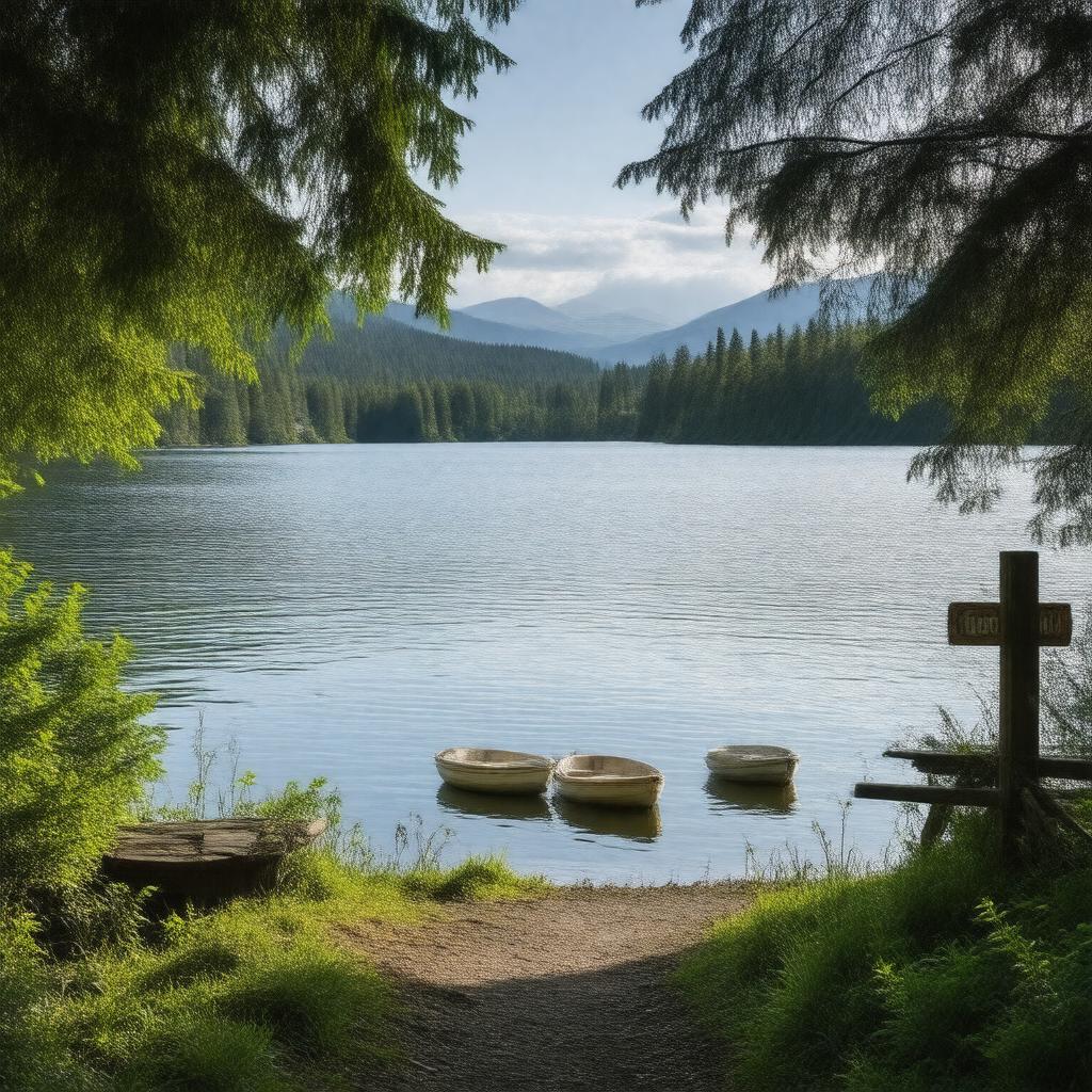 AI-created image of Quamichan Lake