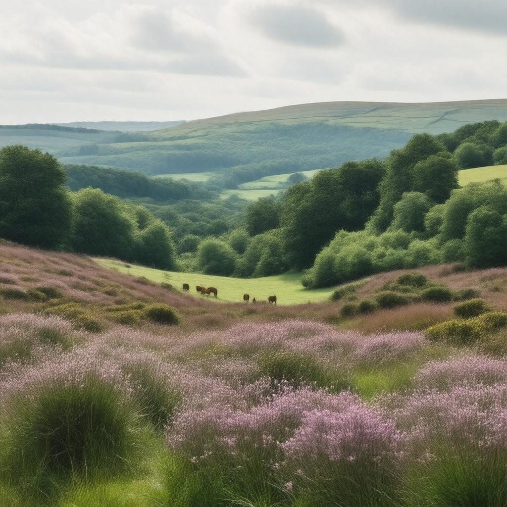 AI-created image of Quantock Hills