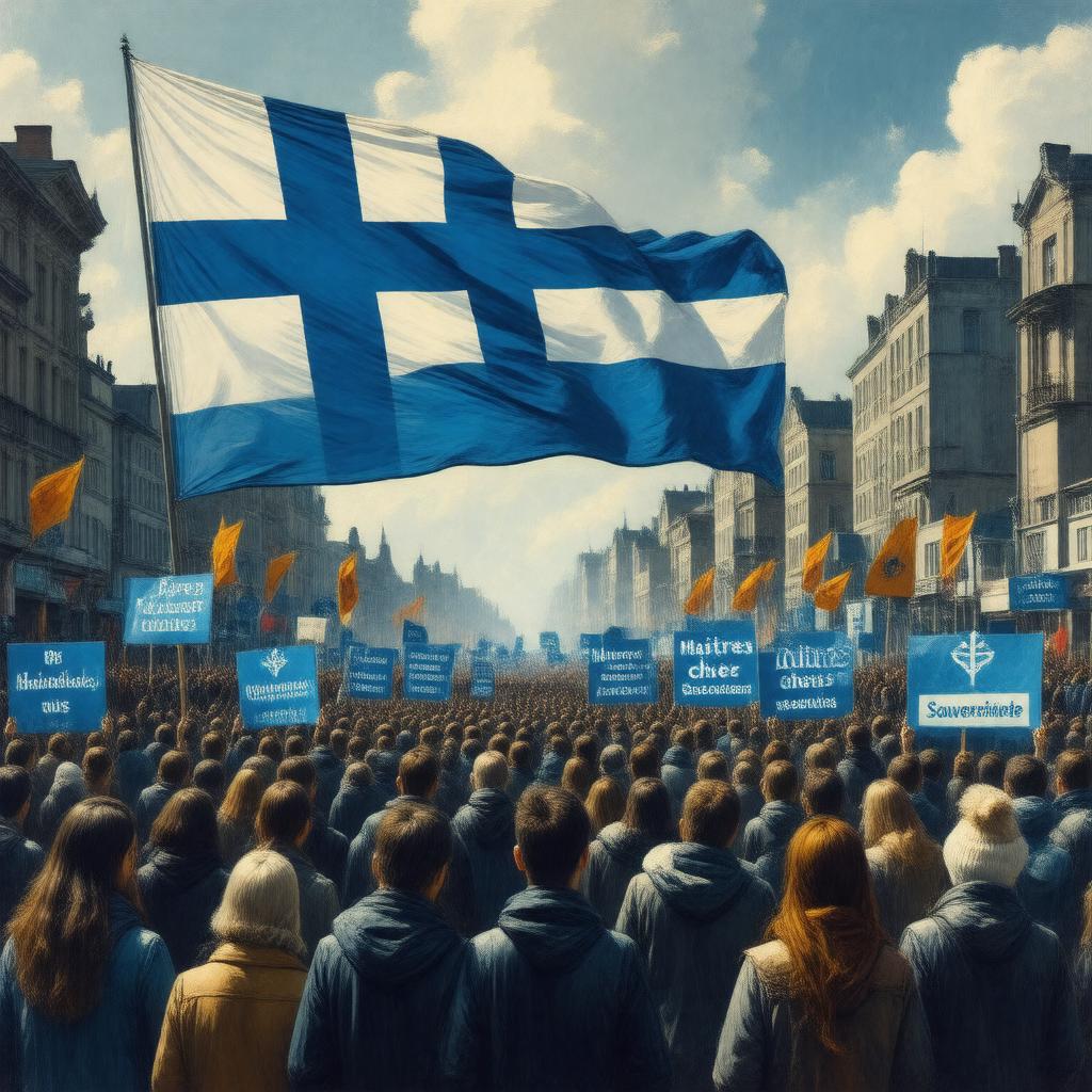 AI-created image of Quebec sovereignty movement