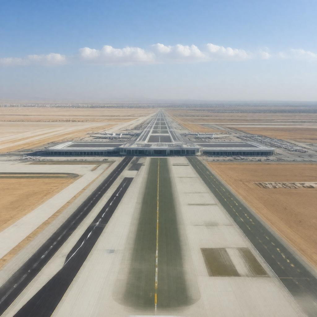 AI-created image of Queen Alia International Airport