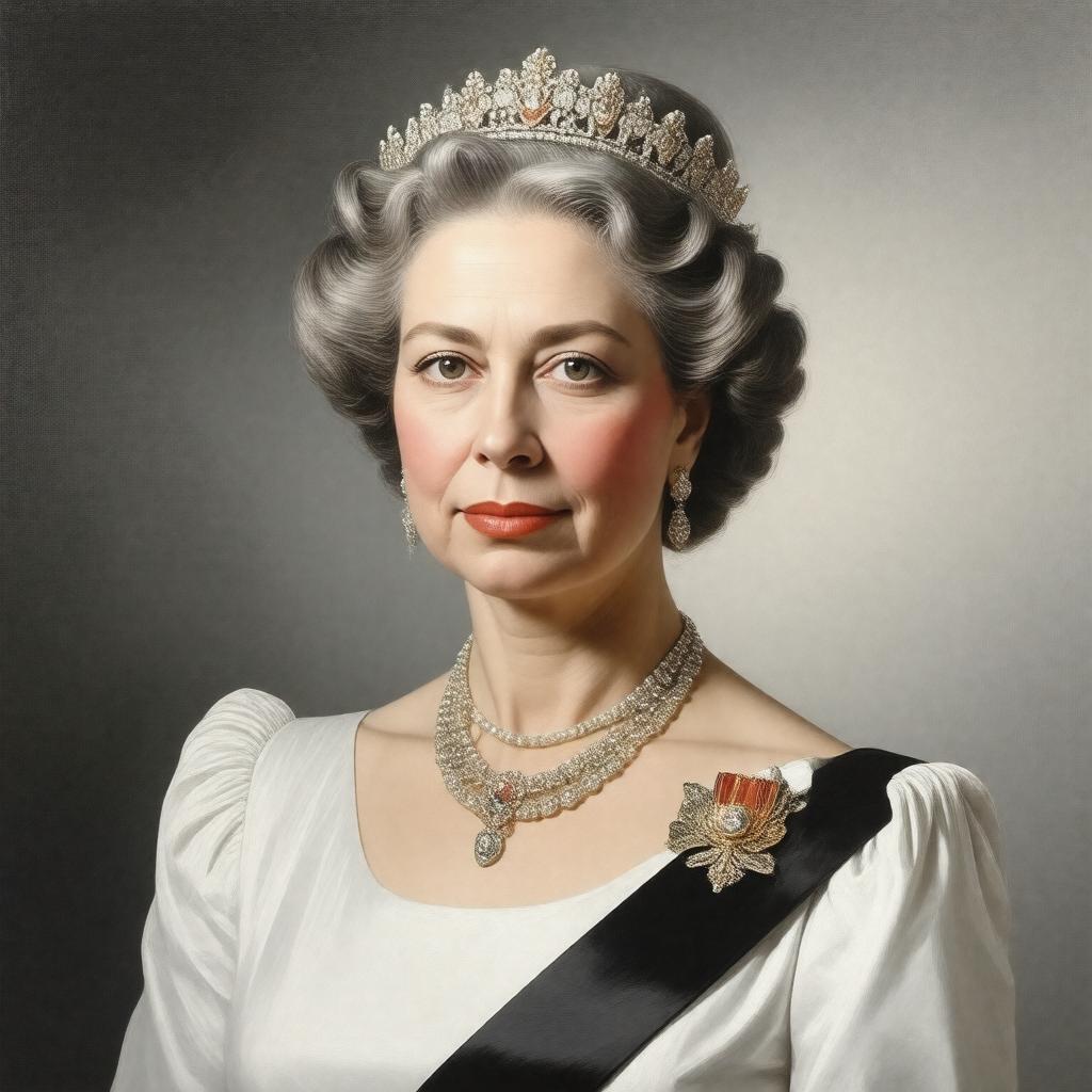 AI-created image of Queen Anne-Marie of Greece