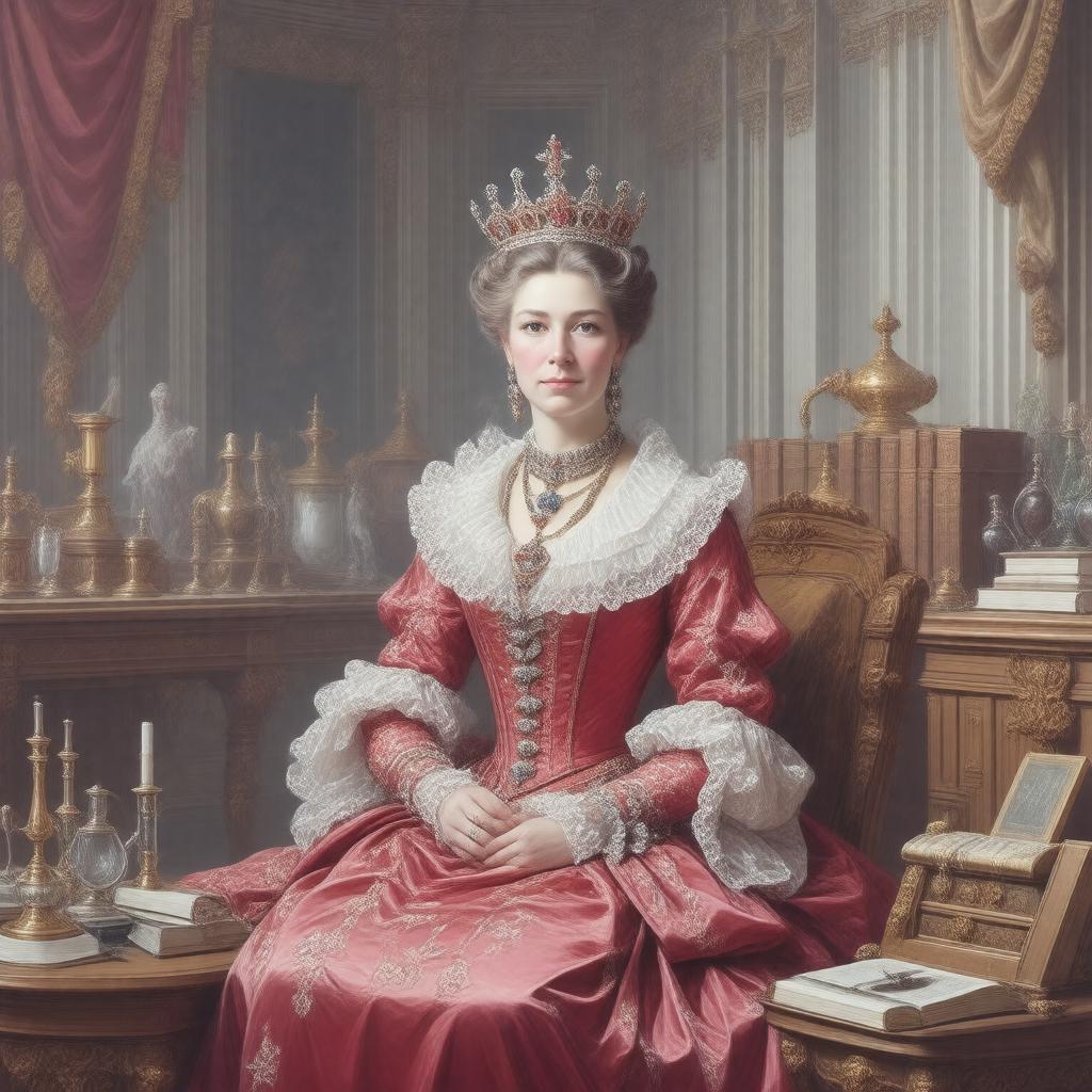 AI-created image of Queen Caroline of Ansbach