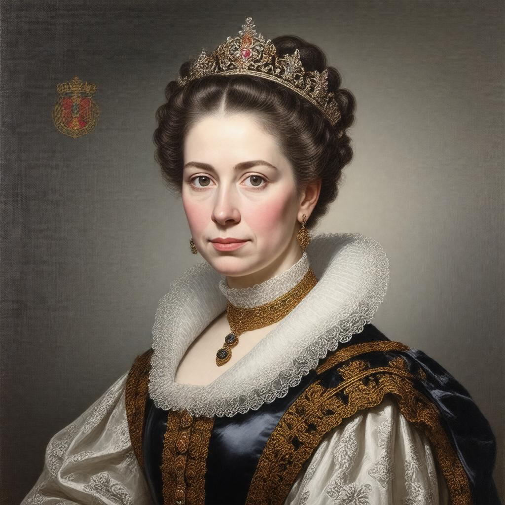 AI-created image of Queen Charlotte, Princess Royal