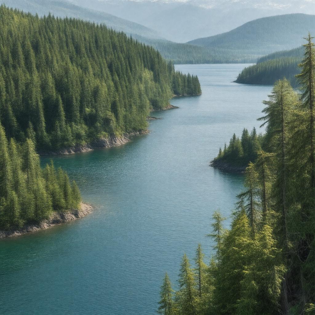 AI-created image of Queen Charlotte Strait