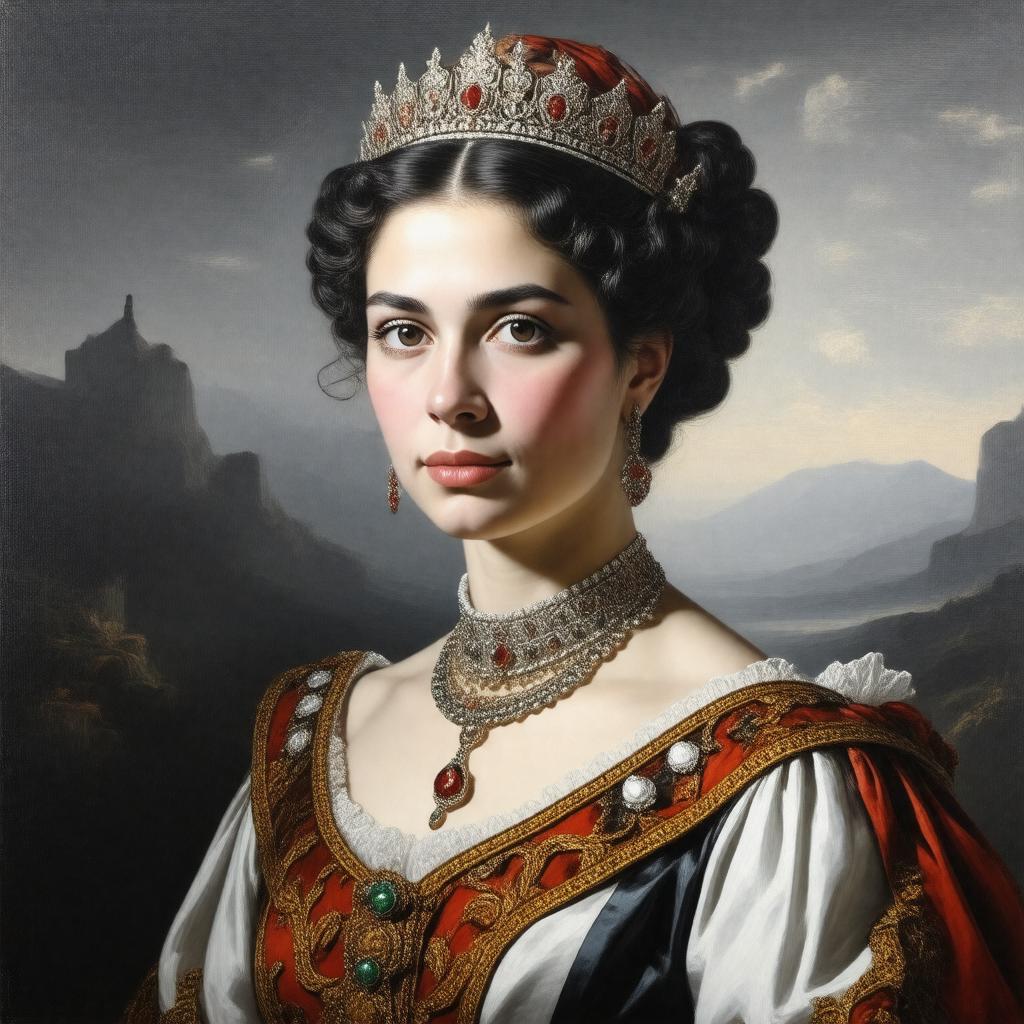 AI-created image of Queen Elena of Italy