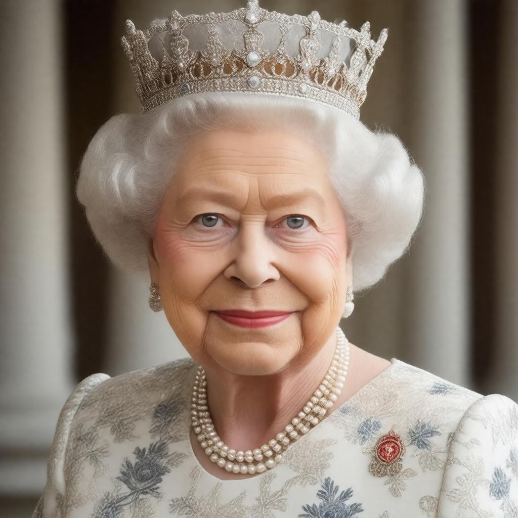 AI-created image of Queen Elizabeth II
