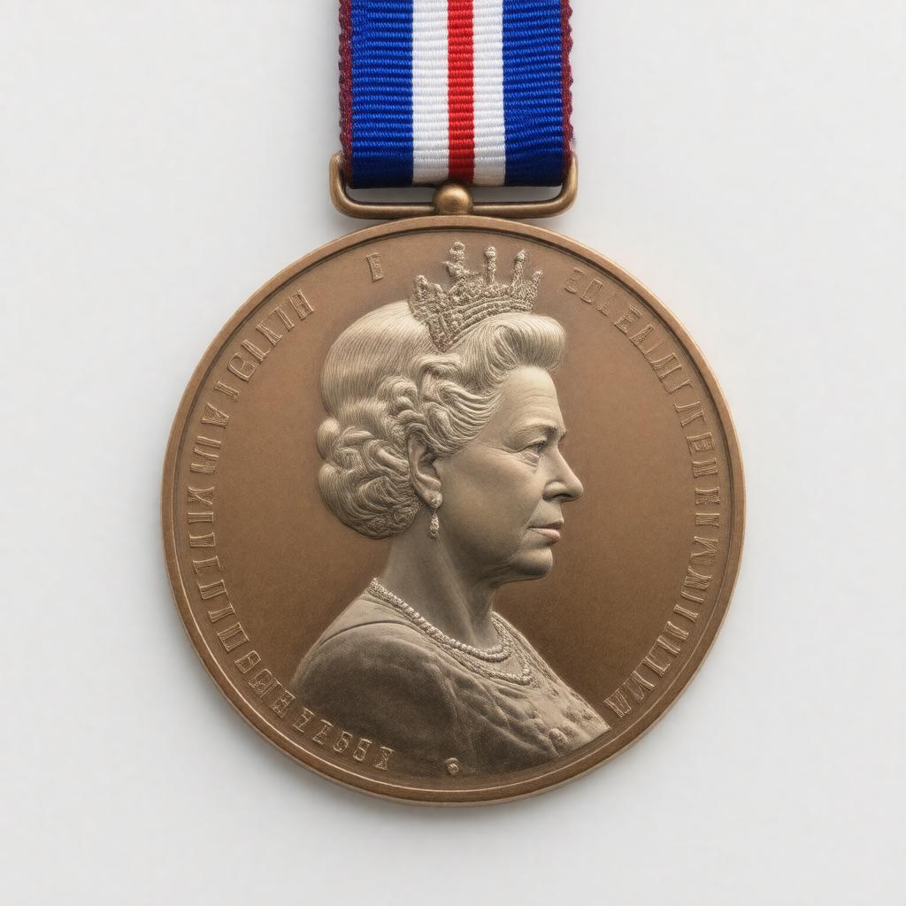 Click to view larger image AI-created image of Queen Elizabeth II Golden Jubilee Medal