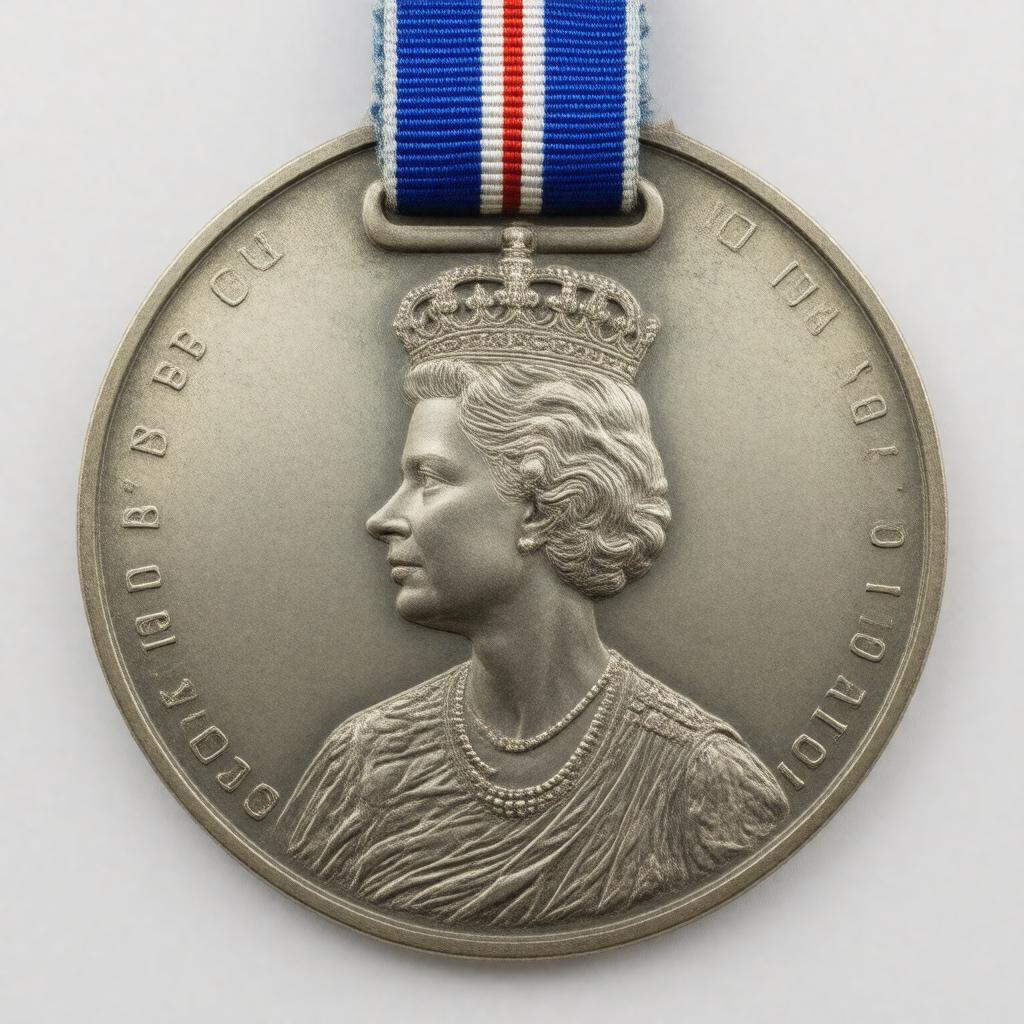 Click to view larger image AI-created image of Queen Elizabeth II Silver Jubilee Medal