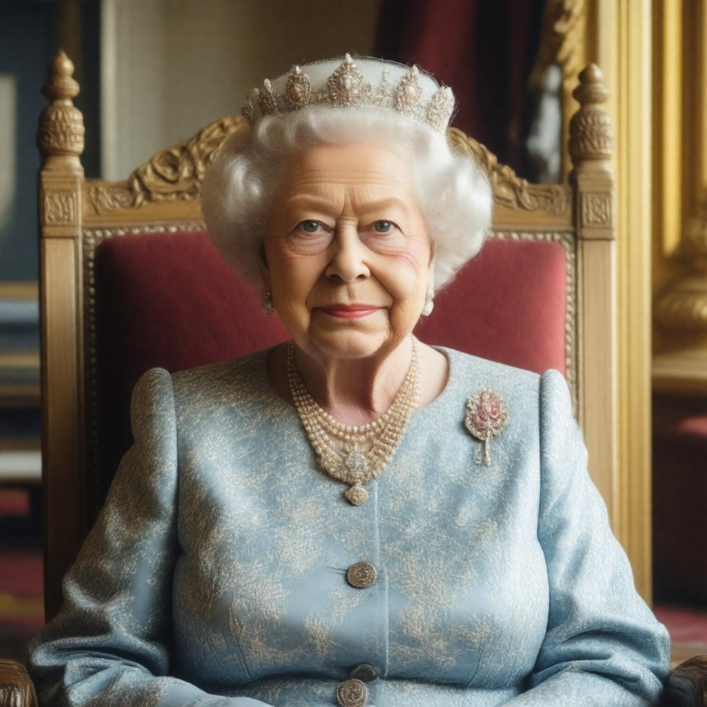 AI-created image of Queen Elizabeth, The Queen Mother