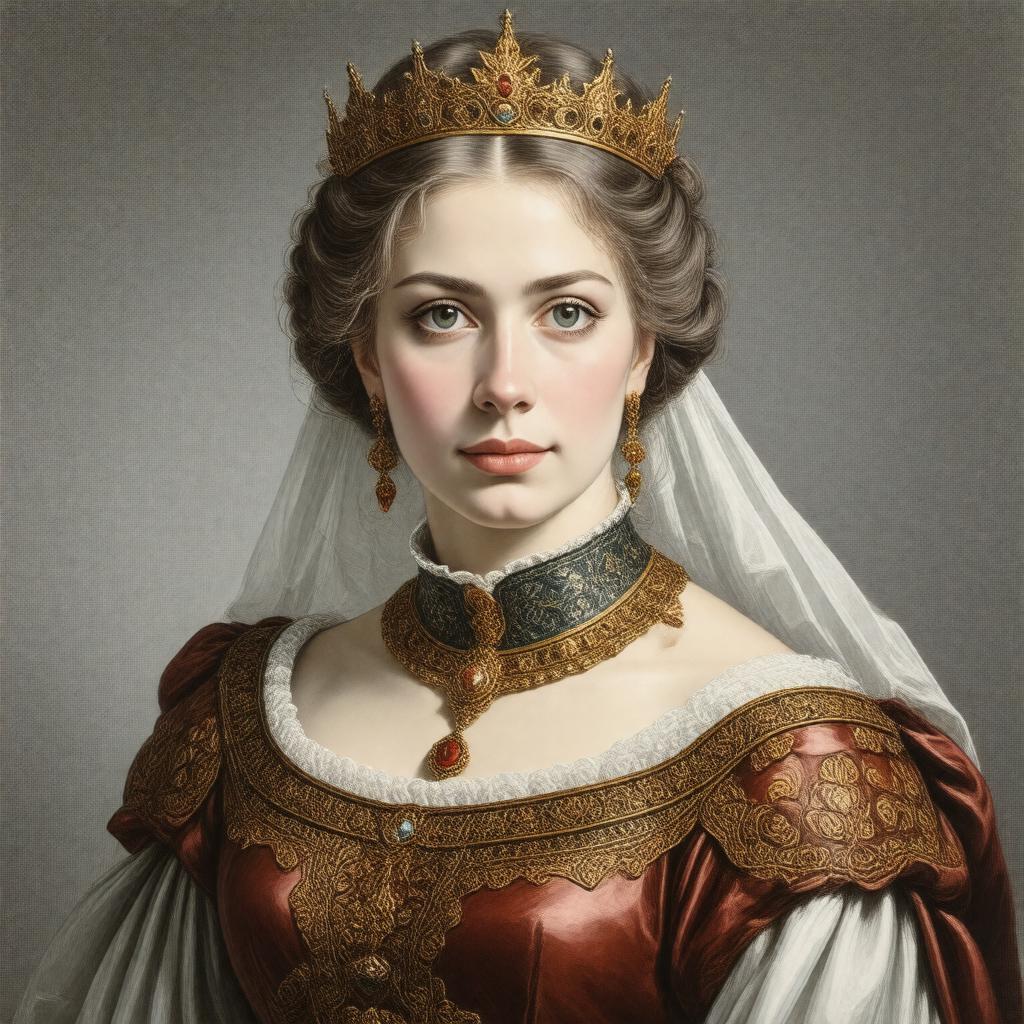 AI-created image of Queen Guinevere