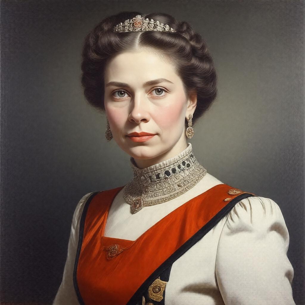 AI-created image of Queen Louise of Sweden