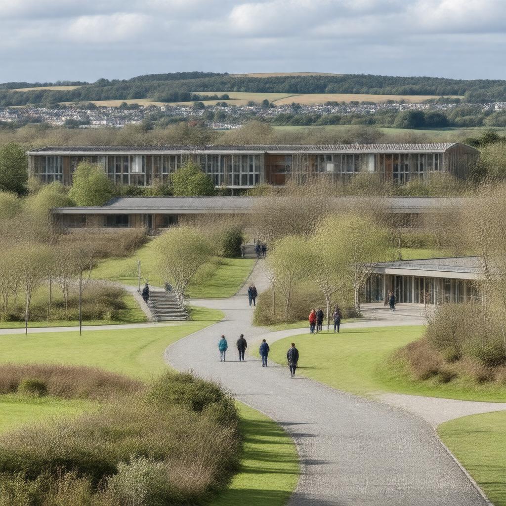 AI-created image of Queen Margaret University