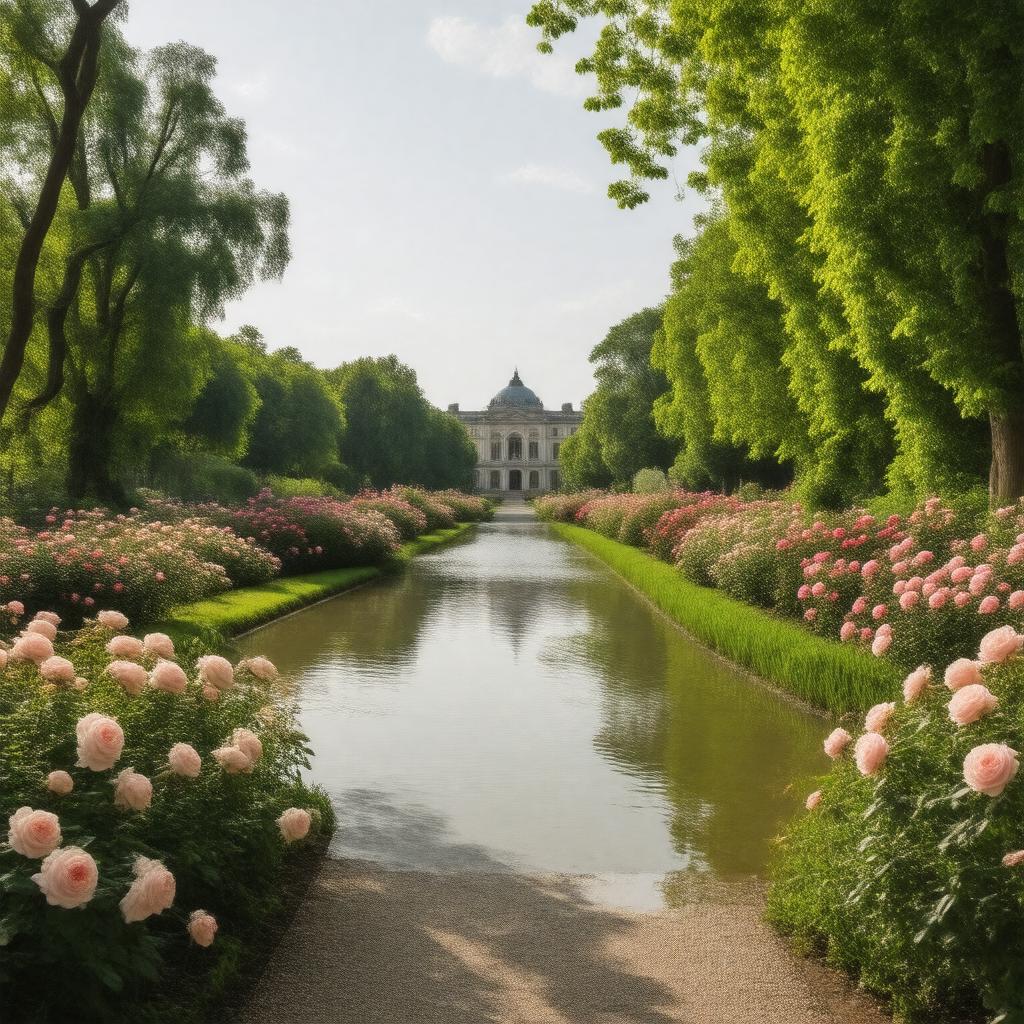 AI-created image of Queen Mary's Gardens