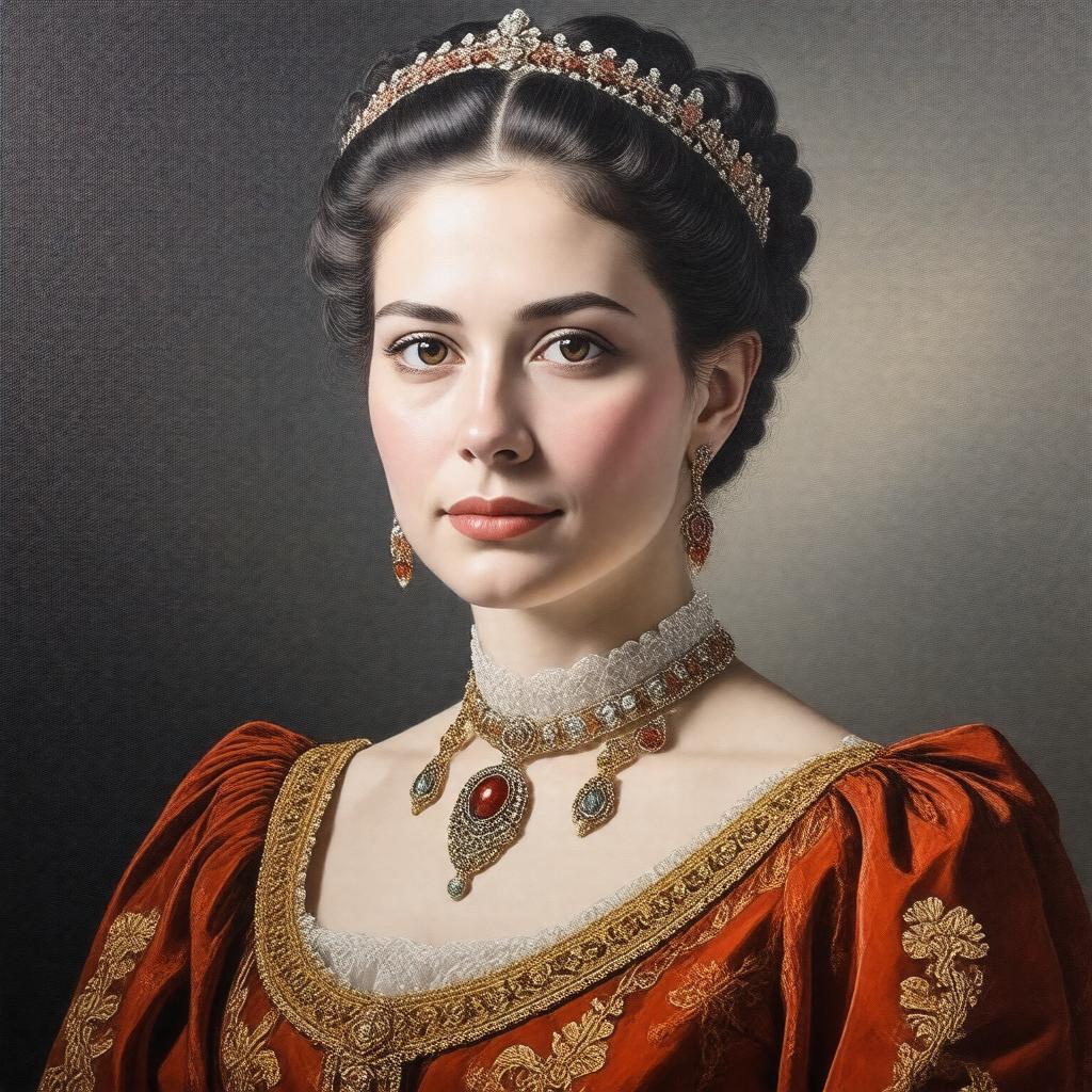 AI-created image of Queen Milena of Montenegro