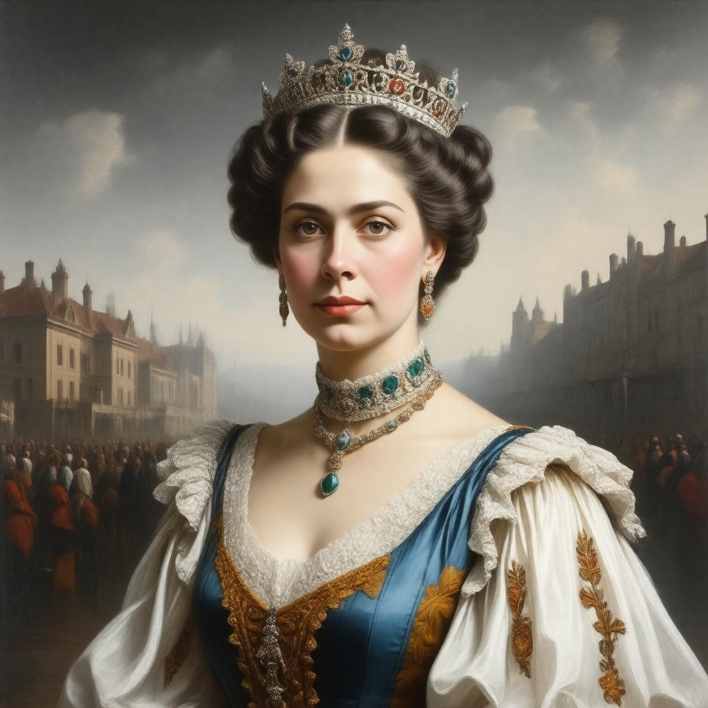 AI-created image of Queen Olga of Greece and Denmark