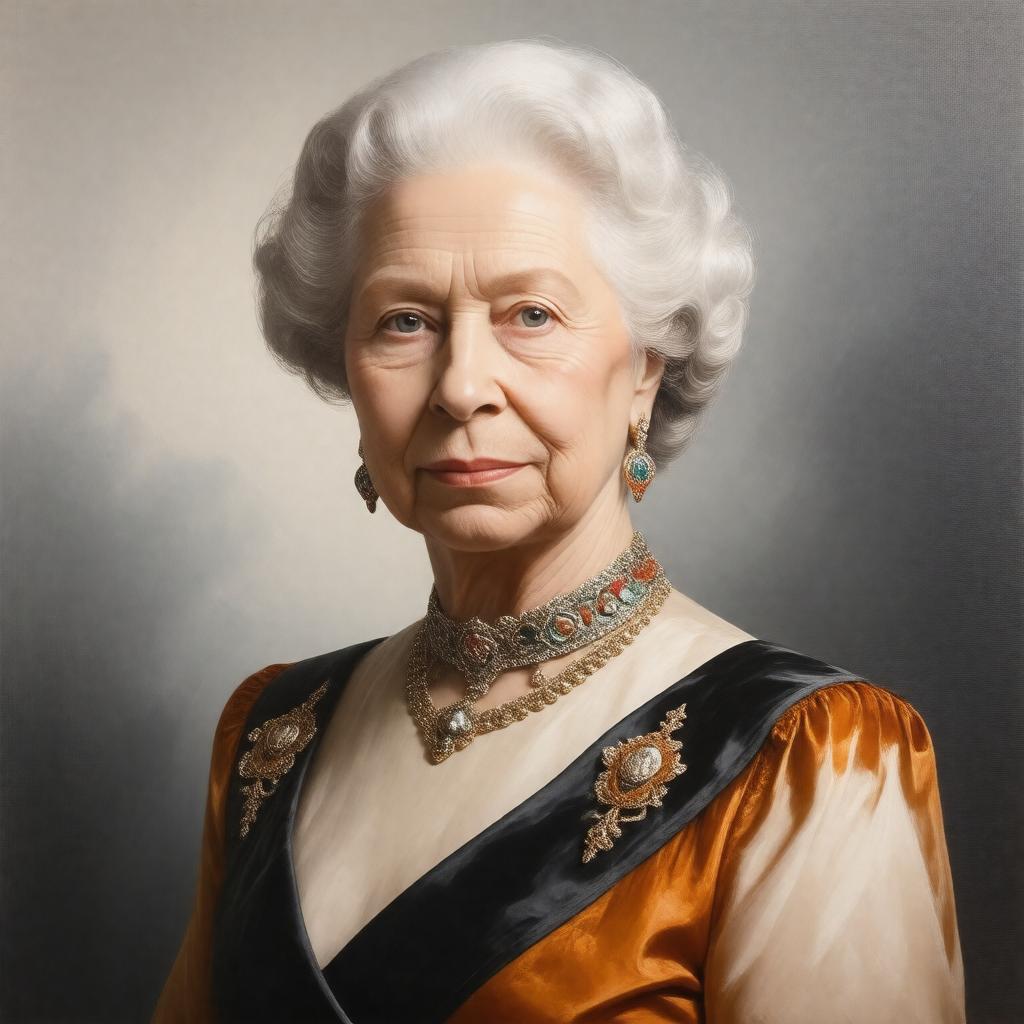 AI-created image of Queen Paola of Belgium