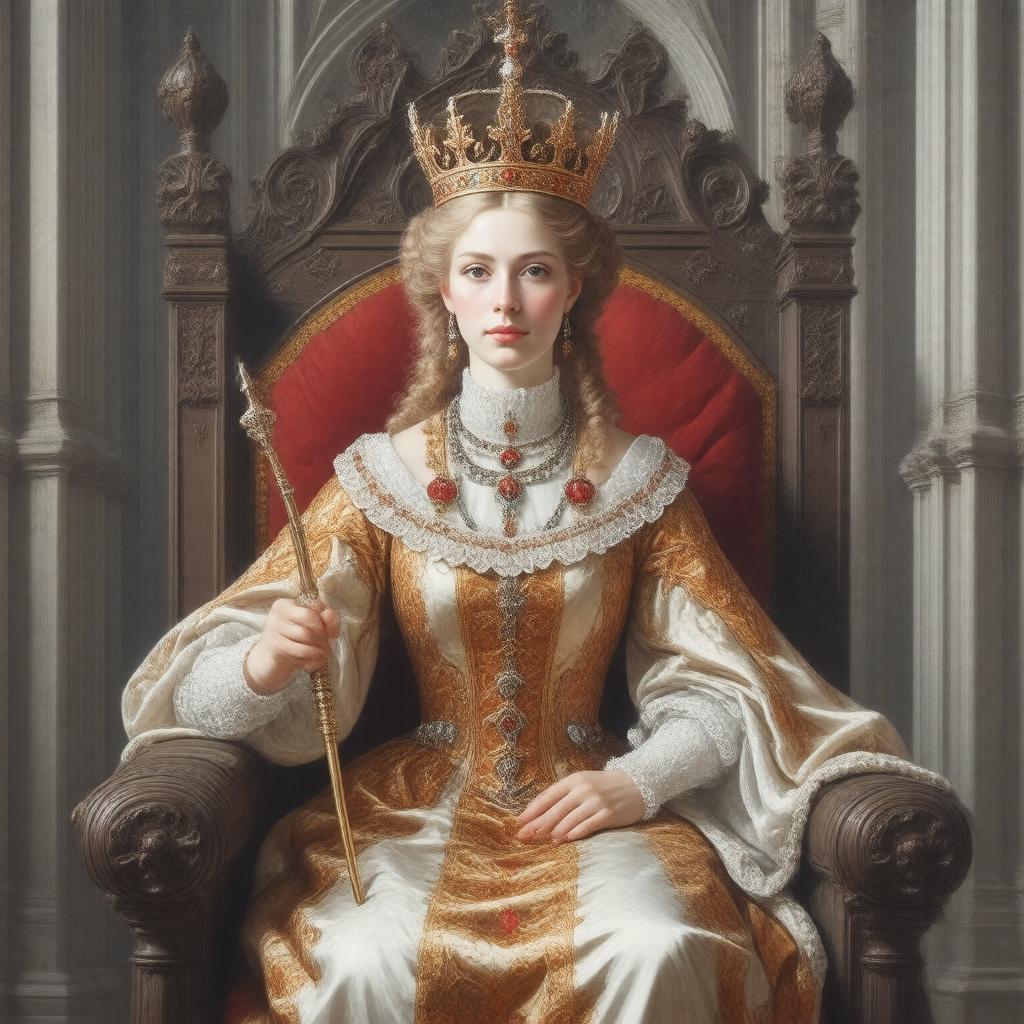 AI-created image of Queen Philippa of Hainault