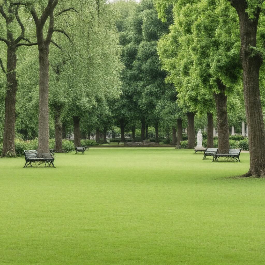 AI-created image of Queen Square Gardens