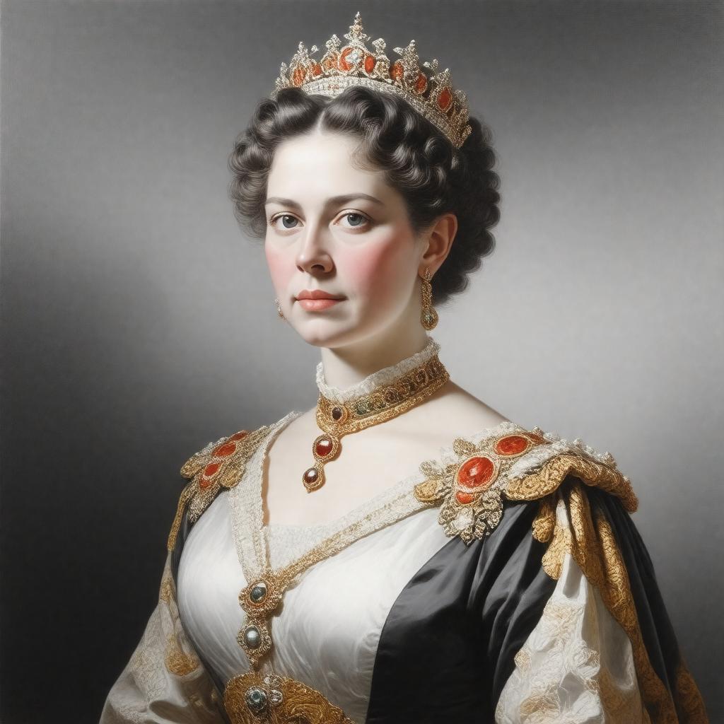 AI-created image of Queen Victoria Eugenie of Spain