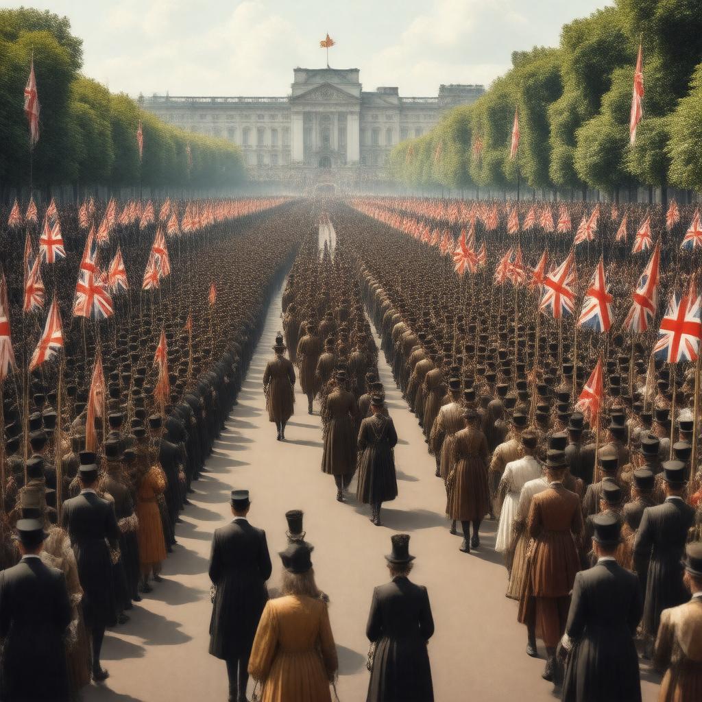 AI-created image of Queen Victoria's Diamond Jubilee