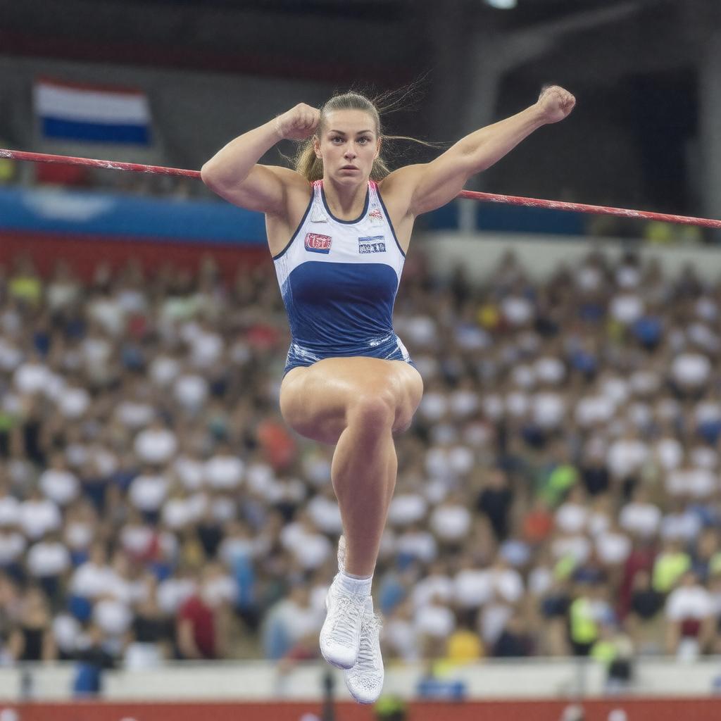 AI-created image of Queen of the Pole Vault