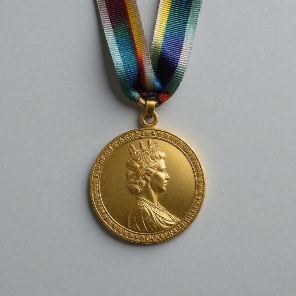 AI-created image of Queen's Gold Medal for Poetry
