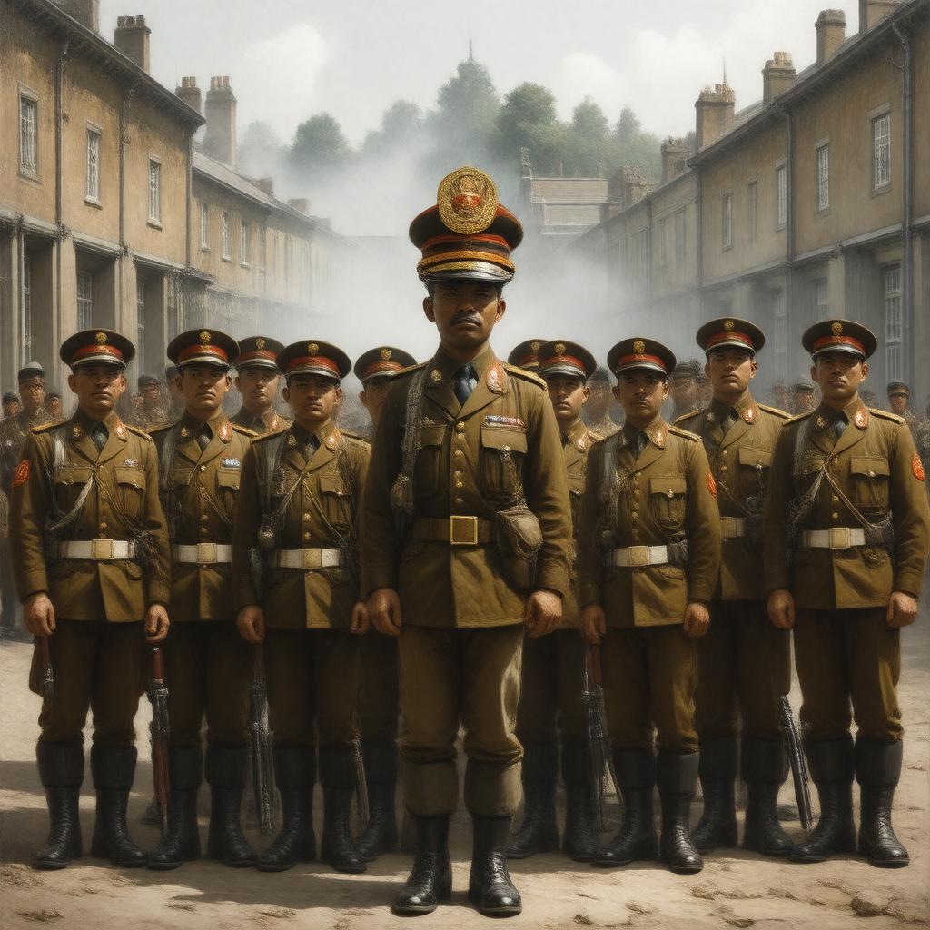 Click to view larger image AI-created image of Queen's Gurkha Engineers