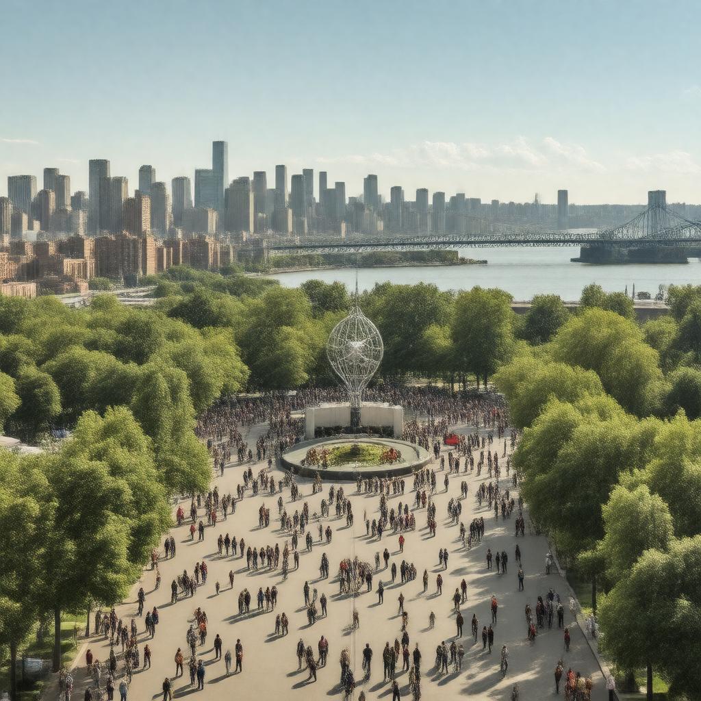 AI-created image of Queens, New York City, New York, USA