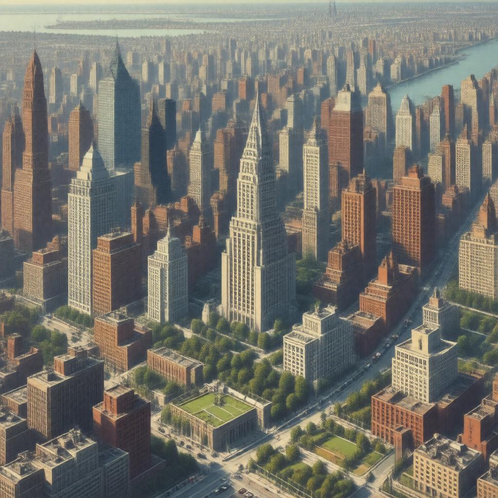 AI-created image of Queens, New York City, USA