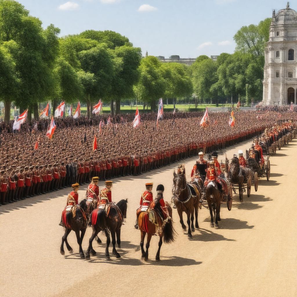 Click to view larger image AI-created image of Queen's Official Birthday