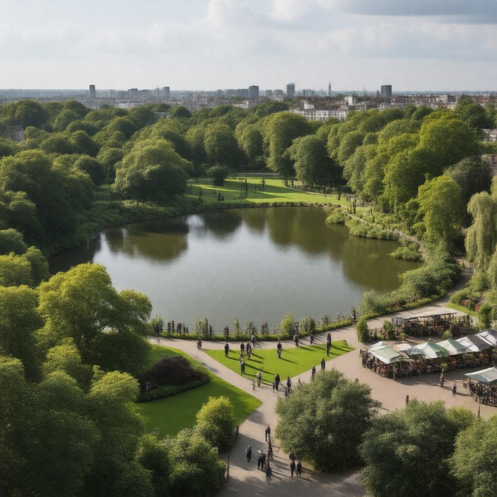 AI-created image of Queen's Park, London