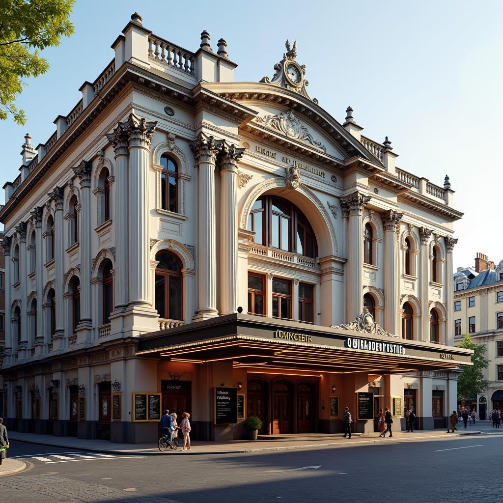Click to view larger image AI-created image of Queen's Theatre