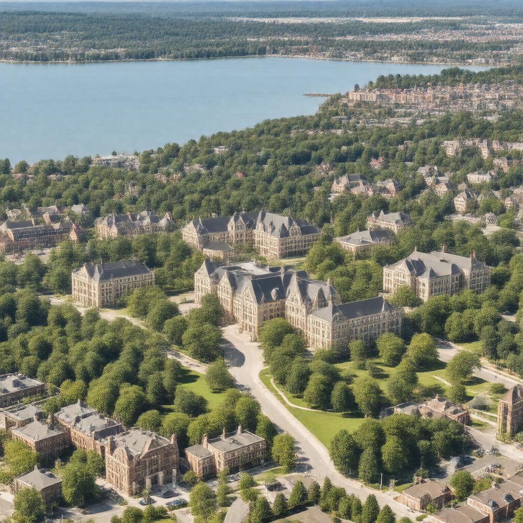 AI-created image of Queen's University