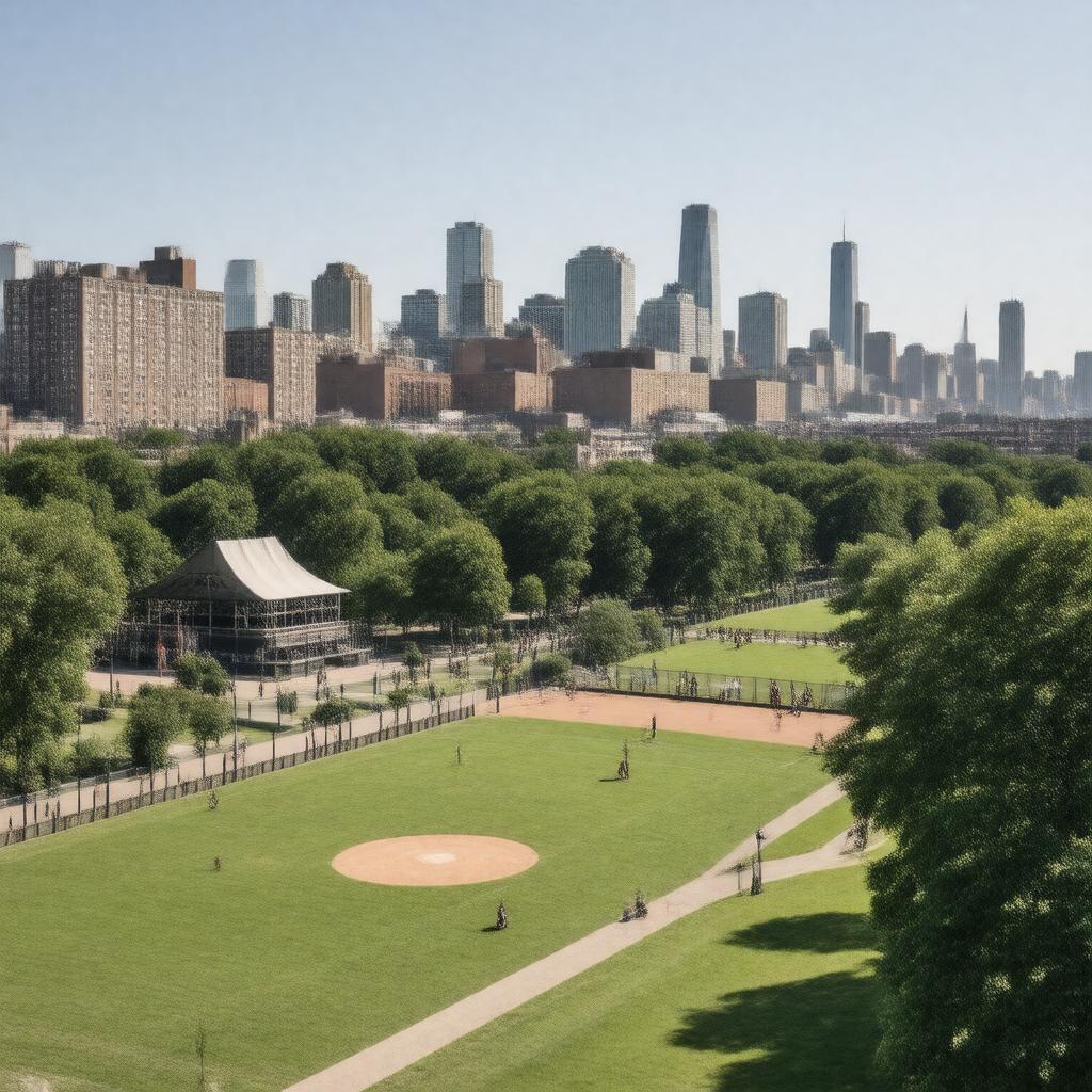 AI-created image of Queensbridge Park