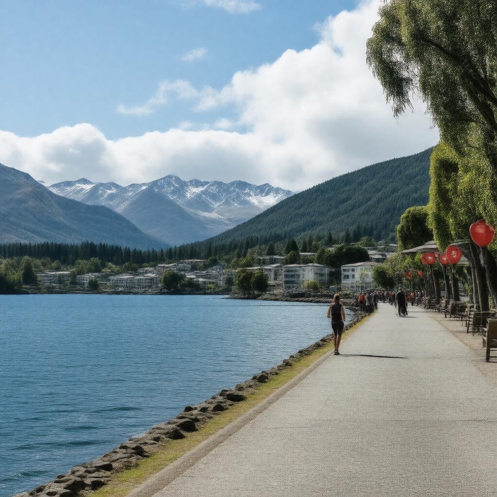 AI-created image of Queenstown, New Zealand