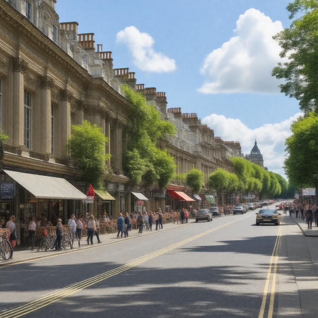 AI-created image of Queensway, Bayswater, London W2 4RH